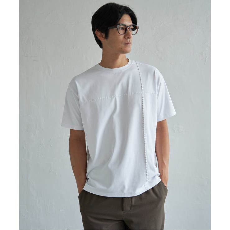 【接触冷感】ステッチ刺繍Tシャツ | ikka  | 詳細画像17 