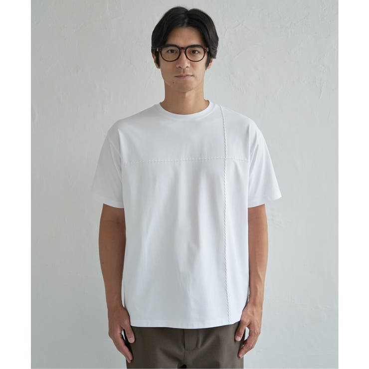 【接触冷感】ステッチ刺繍Tシャツ | ikka  | 詳細画像25 