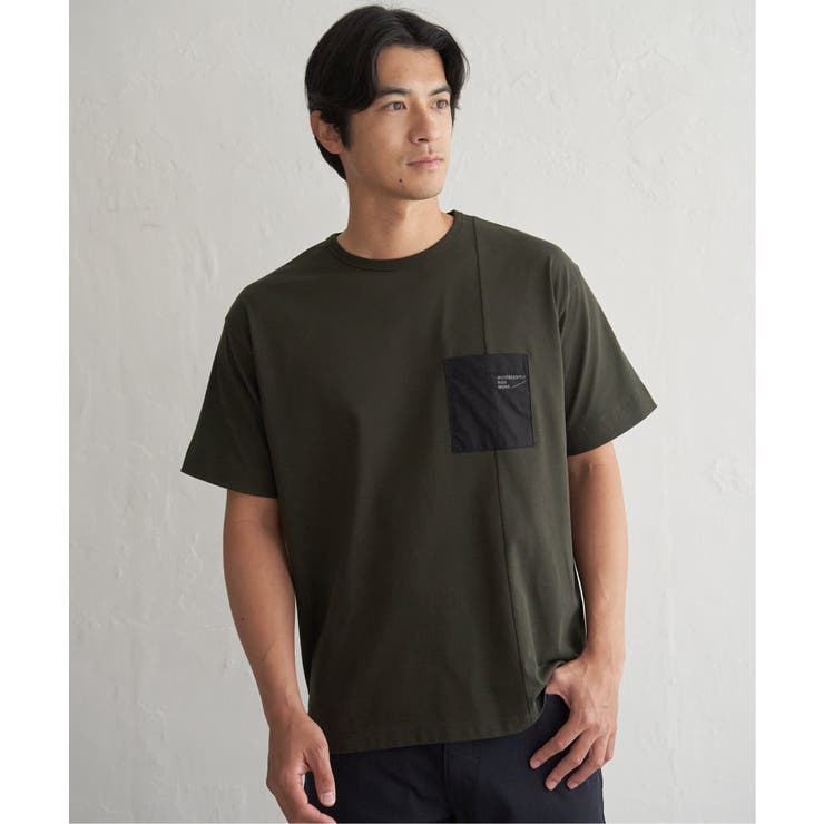 【お得だ値】冷感DRY布帛コンビポケットTシャツ | ikka  | 詳細画像8 