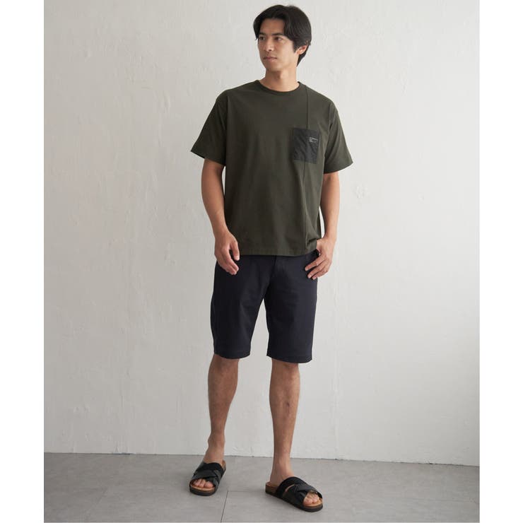 【お得だ値】冷感DRY布帛コンビポケットTシャツ | ikka  | 詳細画像10 