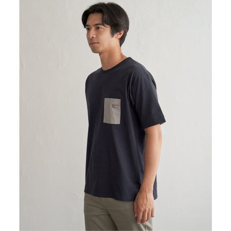 【お得だ値】冷感DRY布帛コンビポケットTシャツ | ikka  | 詳細画像11 