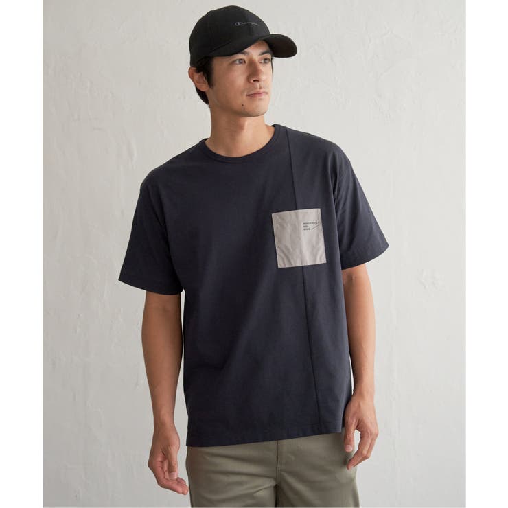 【お得だ値】冷感DRY布帛コンビポケットTシャツ | ikka  | 詳細画像12 