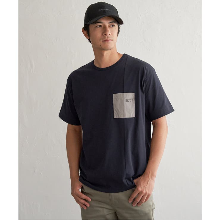 【お得だ値】冷感DRY布帛コンビポケットTシャツ | ikka  | 詳細画像13 