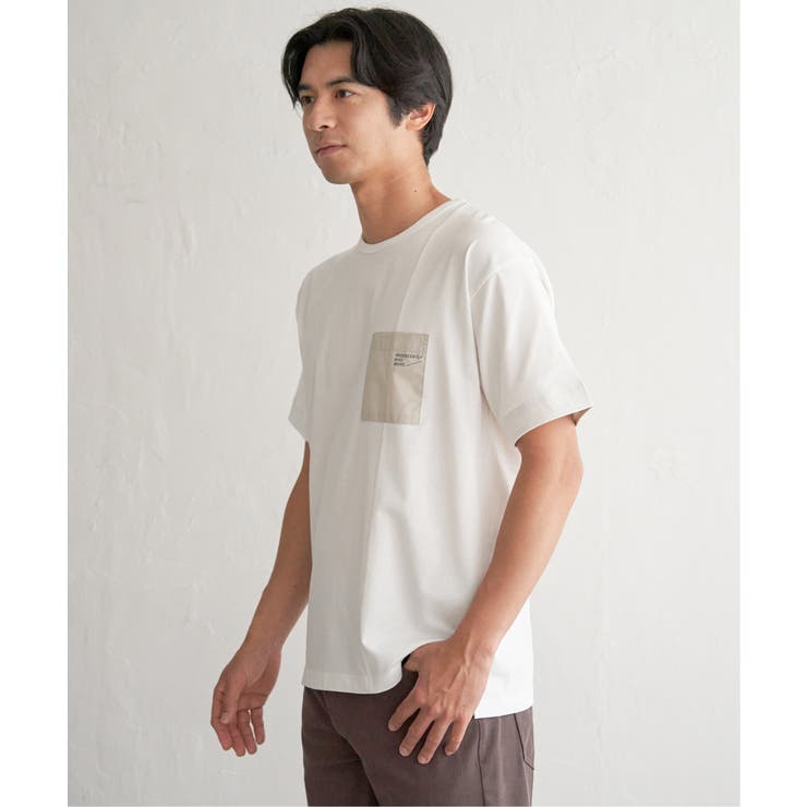 【お得だ値】冷感DRY布帛コンビポケットTシャツ | ikka  | 詳細画像5 