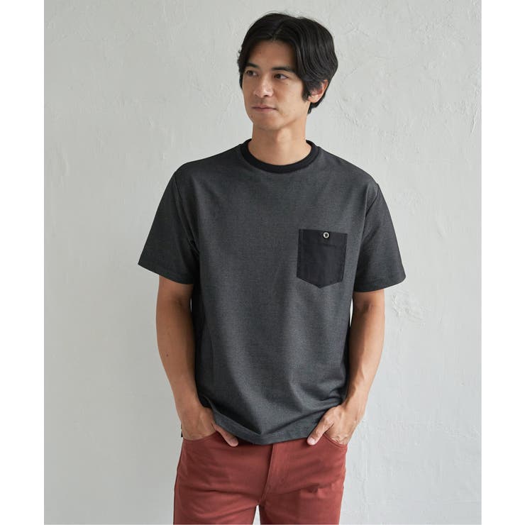 【接触冷感】デニムライクポケットTシャツ | ikka  | 詳細画像7 