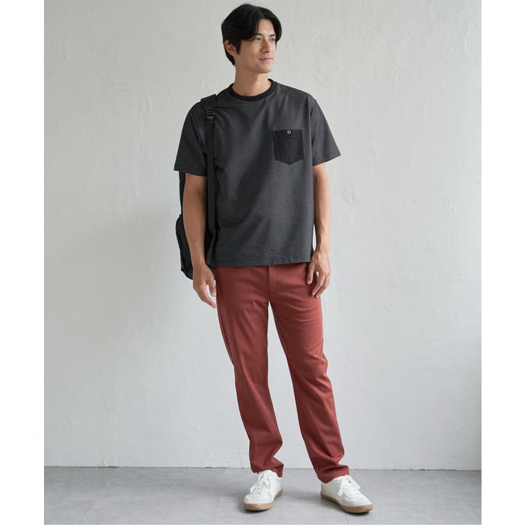 【接触冷感】デニムライクポケットTシャツ | ikka  | 詳細画像8 