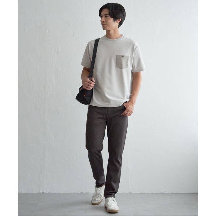 【接触冷感】デニムライクポケットTシャツ | ikka  | 詳細画像4 
