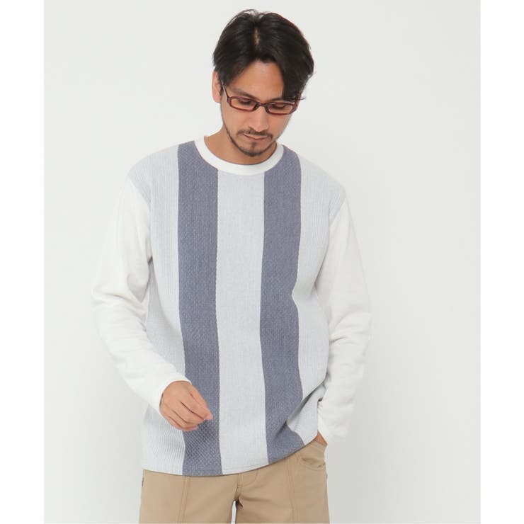 抗菌切り替えジャガードトレーナー | ikka  | 詳細画像1 