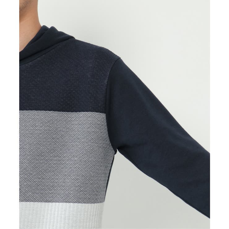 切り替えジャガードプルパーカー | ikka  | 詳細画像10 