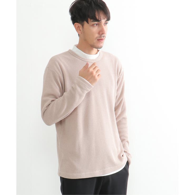 2点セット】畦裏起毛トレーナーインナーセット[品番：IKAW0017593