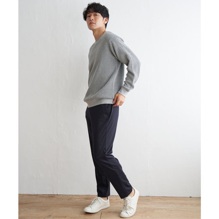 ビッグワッフルクルーネックプルオーバー[品番：IKAW0019267]｜ikka