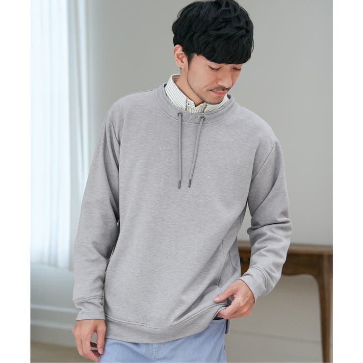 【着用回数(少)】 yori 速乾裏毛プルオーバー グレー bottoms | yori