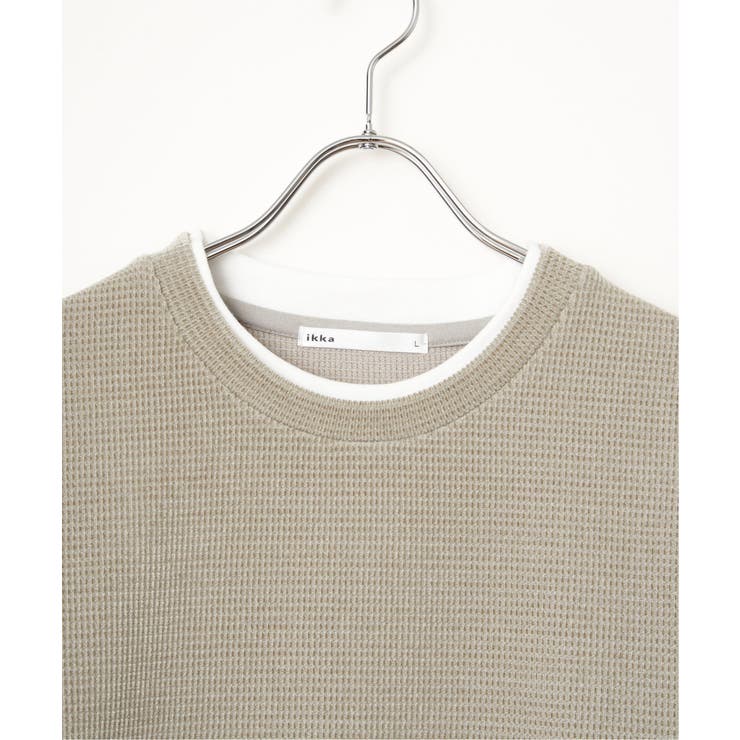 モールワッフルフェイクレイヤードプルオーバー  | ikka  | 詳細画像26 