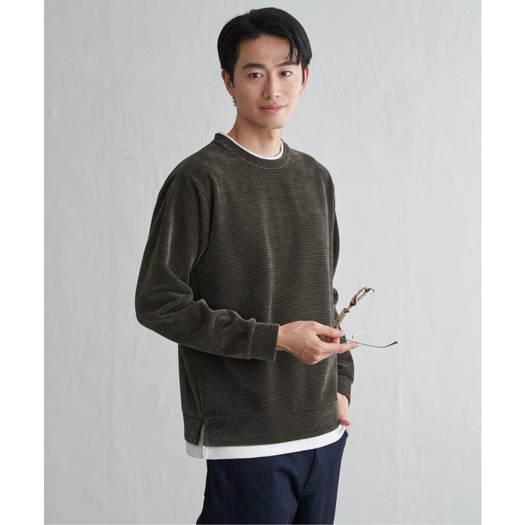 コーヒー | モールワッフルフェイクレイヤードプルオーバー  | ikka 