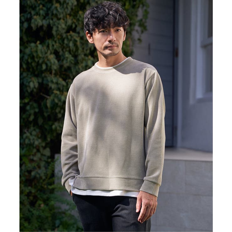 モールワッフルフェイクレイヤードプルオーバー  | ikka  | 詳細画像2 