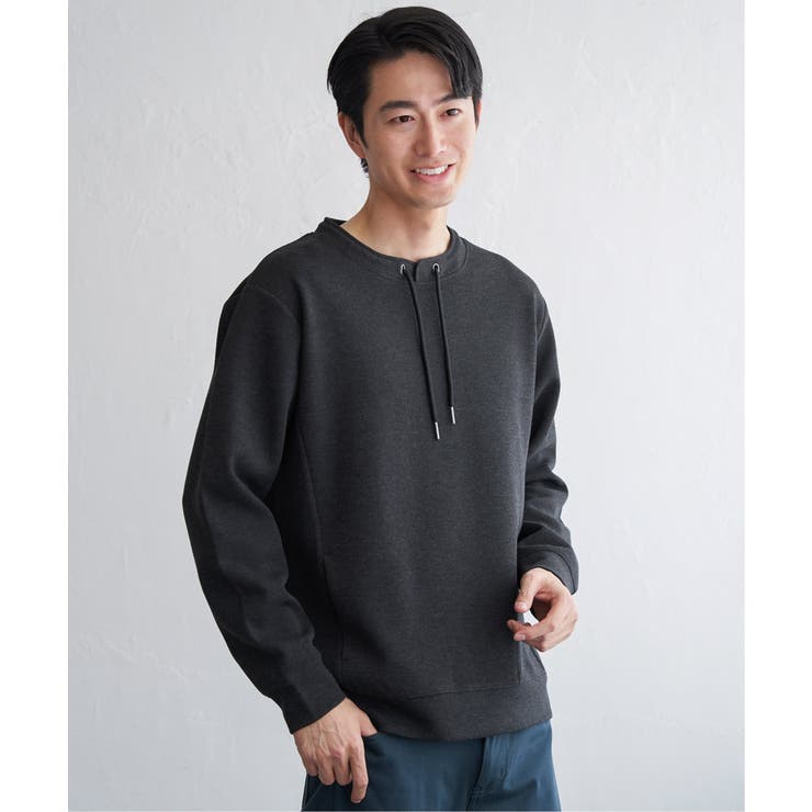 【洗濯機で洗える】GOKU楽鹿の子ダンボールルーイプルオーバー | ikka  | 詳細画像14 