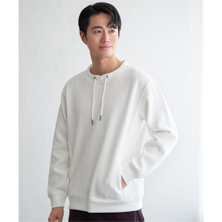 ホワイト | 【洗濯機で洗える】GOKU楽鹿の子ダンボールルーイプルオーバー | ikka 