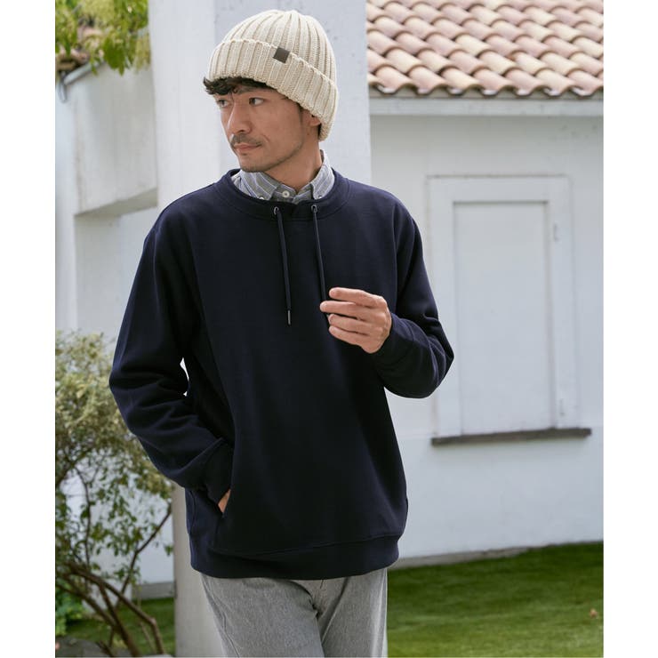 【洗濯機で洗える】GOKU楽鹿の子ダンボールルーイプルオーバー | ikka  | 詳細画像2 