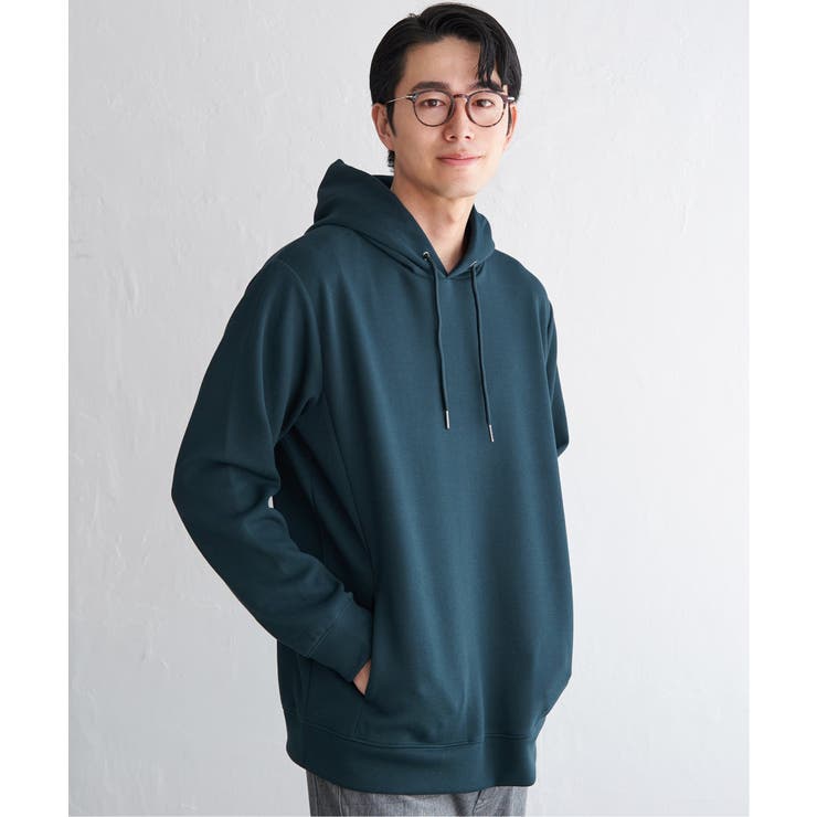 【洗濯機で洗える】GOKU楽鹿の子ダンボールパーカ | ikka  | 詳細画像12 