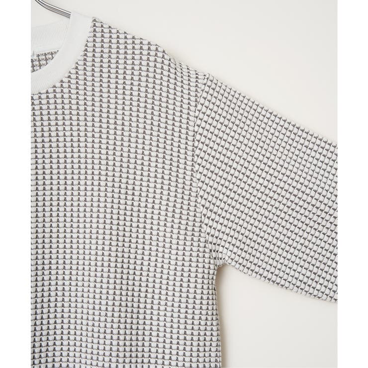 【芸能人着用】ビッグワッフルクルーネックプルオーバー | ikka  | 詳細画像26 