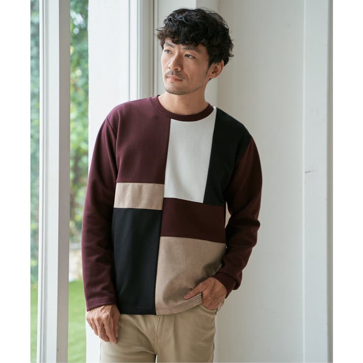 【芸能人着用】ブロックスダンボールクルーネック | ikka  | 詳細画像6 