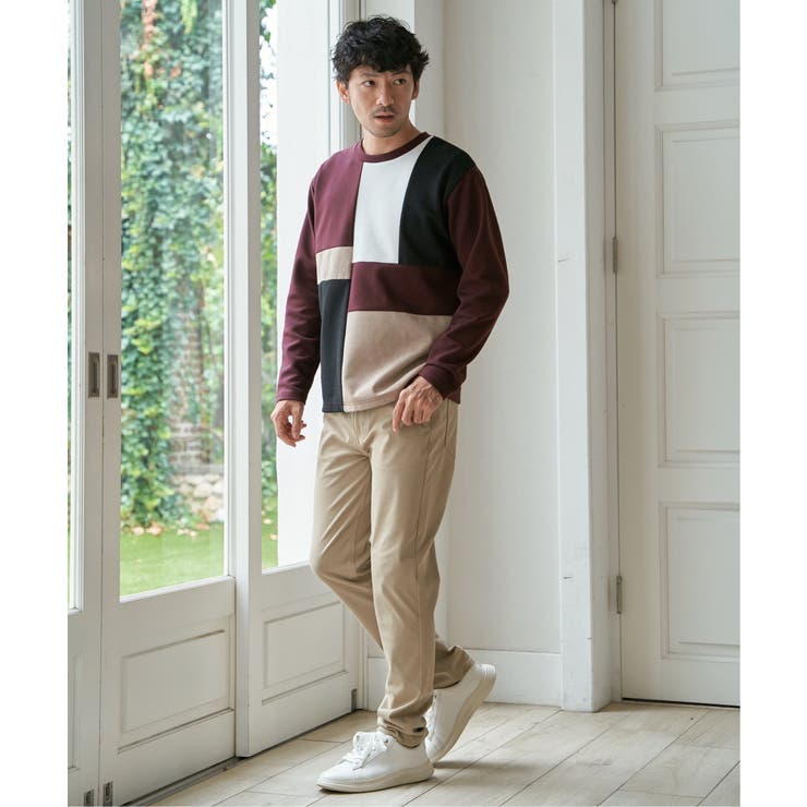 【芸能人着用】ブロックスダンボールクルーネック | ikka  | 詳細画像8 