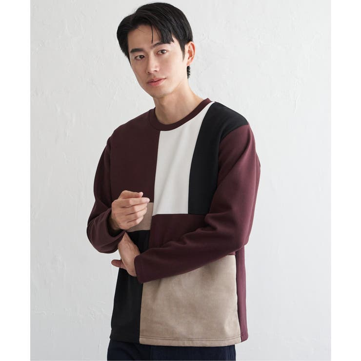 【芸能人着用】ブロックスダンボールクルーネック | ikka  | 詳細画像11 