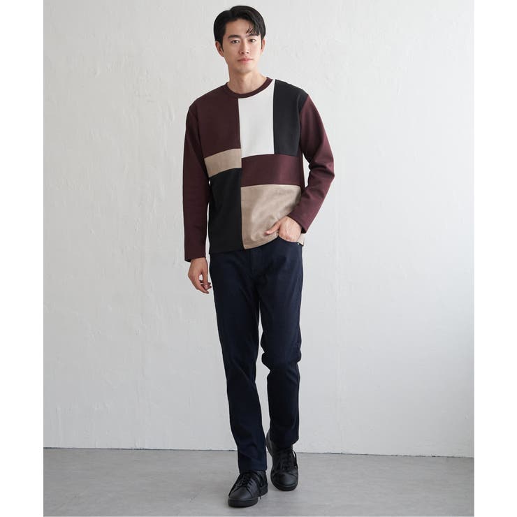 【芸能人着用】ブロックスダンボールクルーネック | ikka  | 詳細画像13 