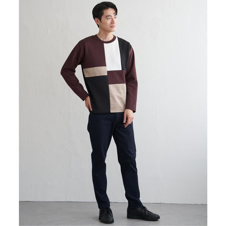 【芸能人着用】ブロックスダンボールクルーネック | ikka  | 詳細画像14 