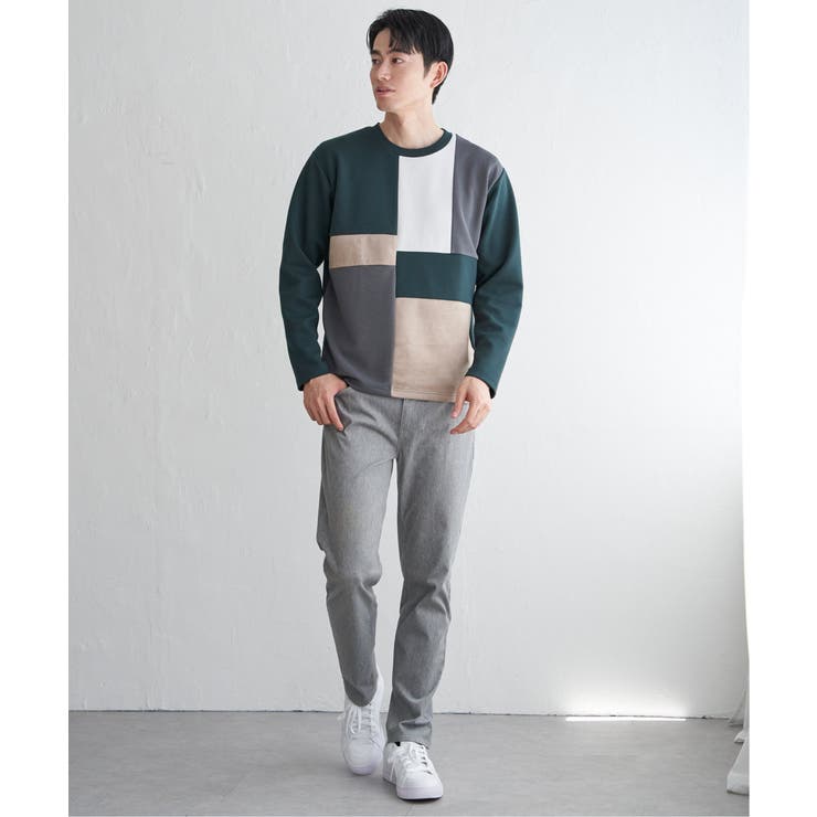 【芸能人着用】ブロックスダンボールクルーネック | ikka  | 詳細画像18 