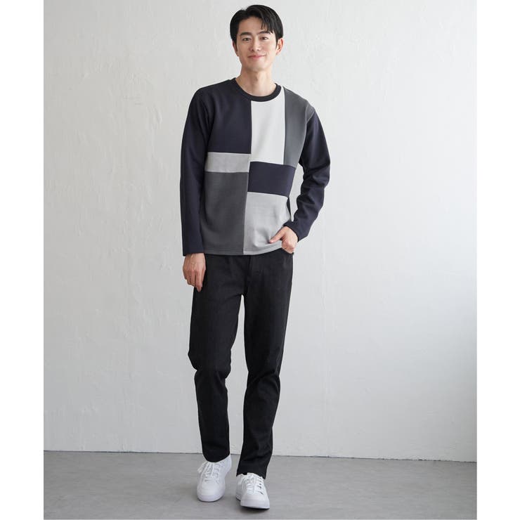 【芸能人着用】ブロックスダンボールクルーネック | ikka  | 詳細画像22 