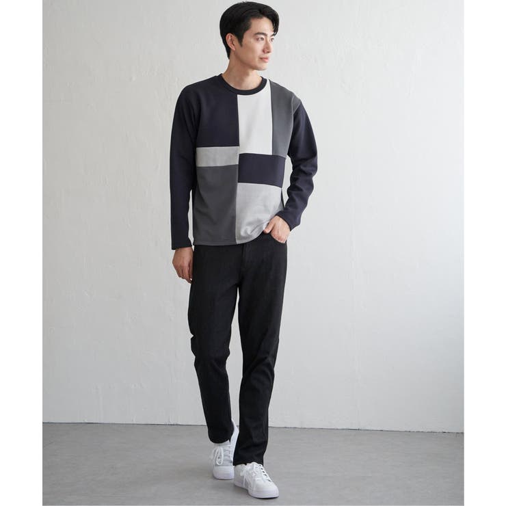 【芸能人着用】ブロックスダンボールクルーネック | ikka  | 詳細画像23 