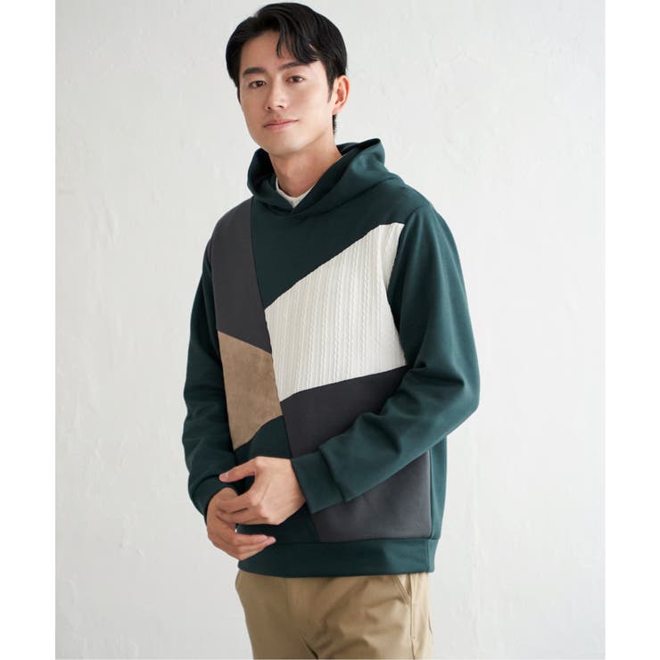 【親子コーデ】ブロックスダンボールプルパーカ | ikka  | 詳細画像8 