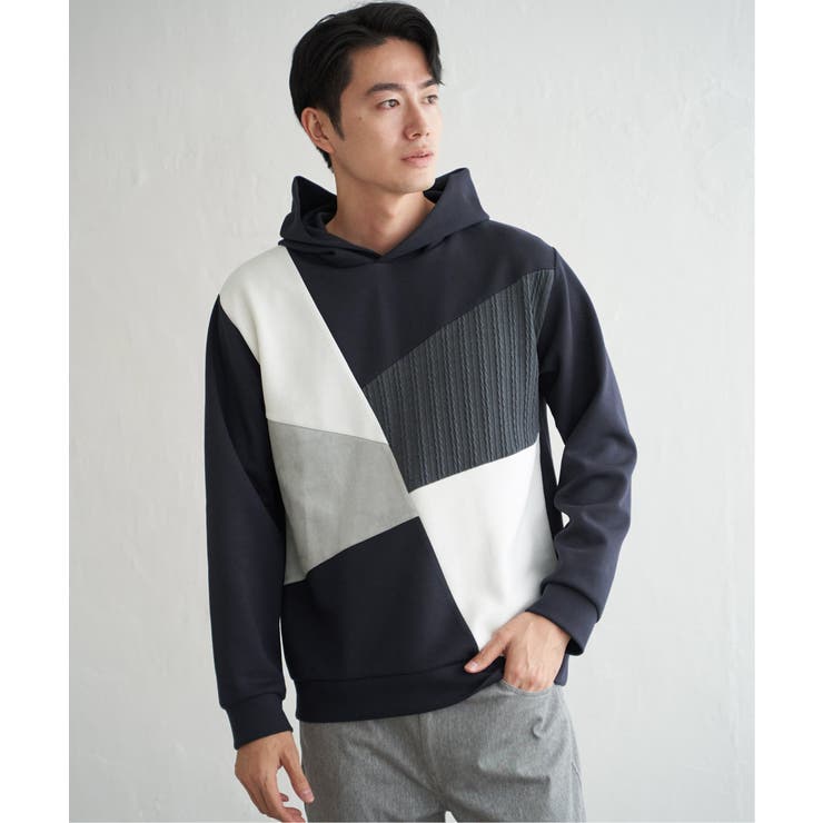 【親子コーデ】ブロックスダンボールプルパーカ | ikka  | 詳細画像2 