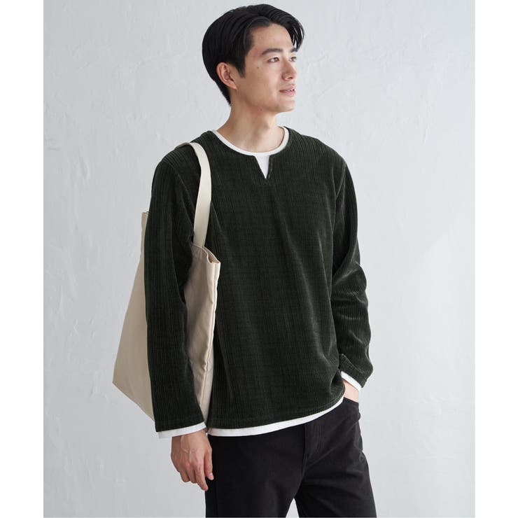 カットコールキーネックフェイクプルオーバー  | ikka  | 詳細画像7 