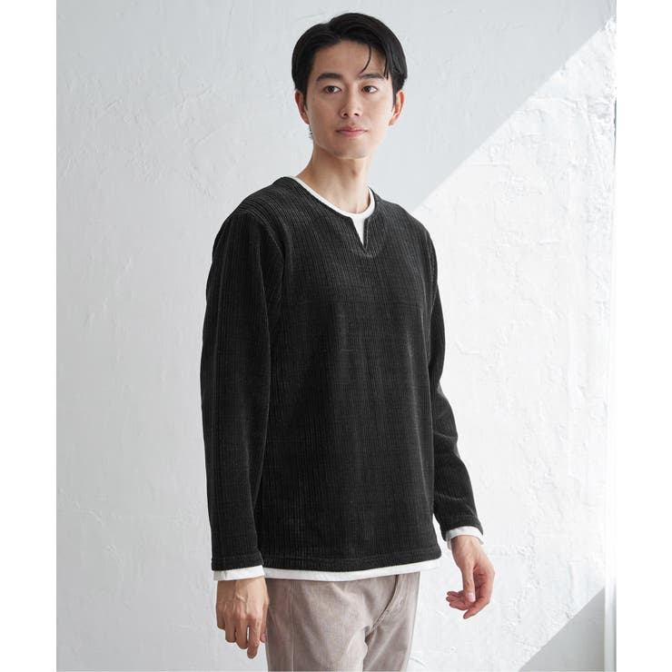 カットコールキーネックフェイクプルオーバー  | ikka  | 詳細画像11 