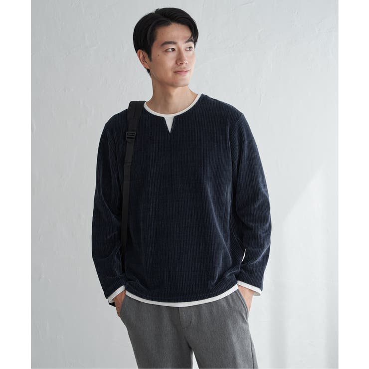 カットコールキーネックフェイクプルオーバー  | ikka  | 詳細画像14 