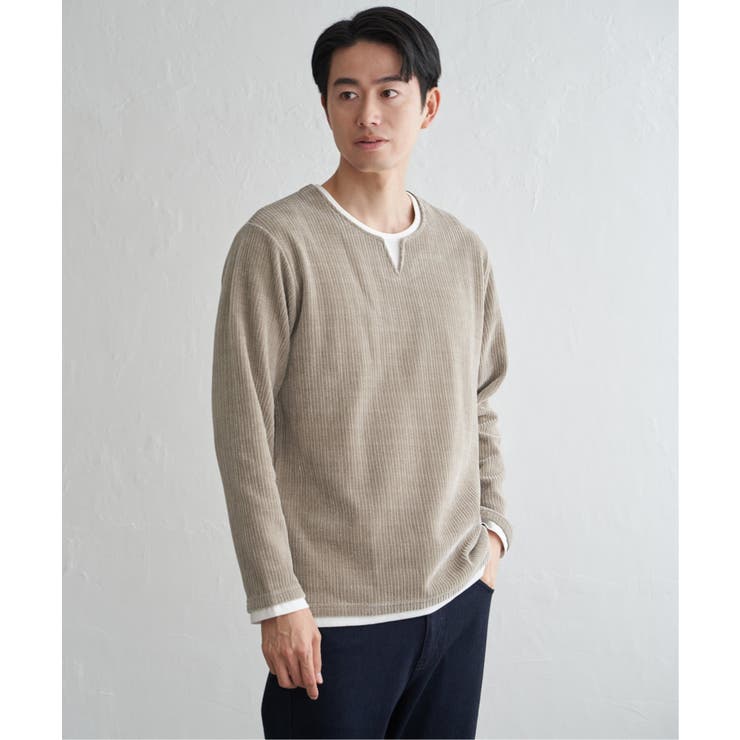 カットコールキーネックフェイクプルオーバー  | ikka  | 詳細画像17 