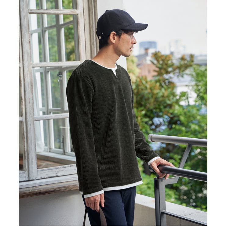 カットコールキーネックフェイクプルオーバー  | ikka  | 詳細画像2 