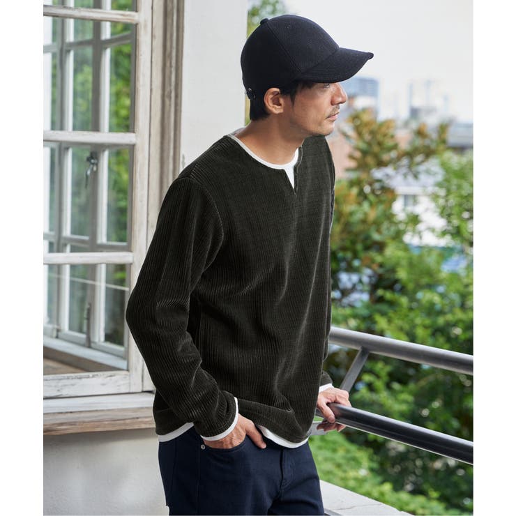 カットコールキーネックフェイクプルオーバー  | ikka  | 詳細画像3 