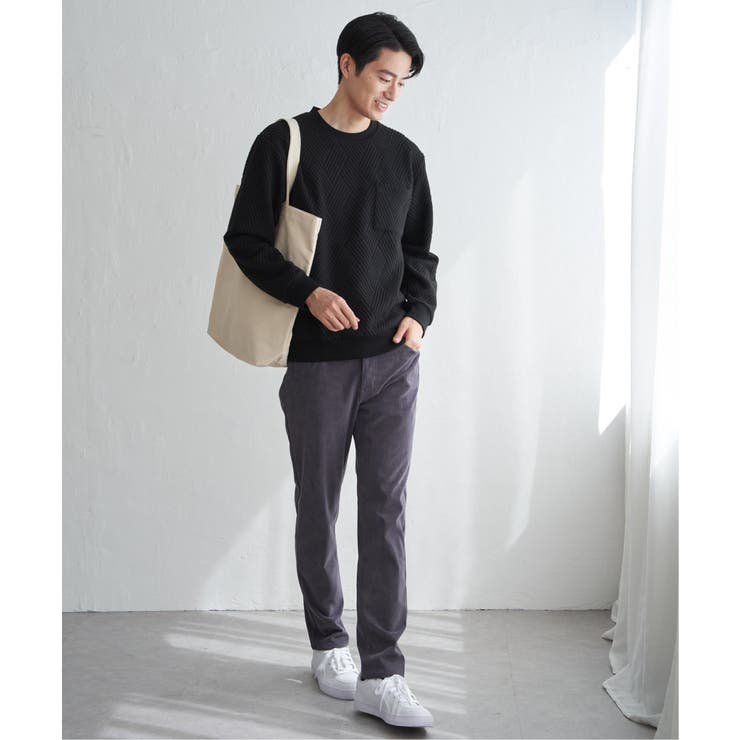 フクレジャカードポケット付きクルーネックプルオーバー | ikka  | 詳細画像11 