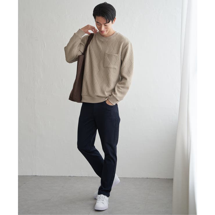 フクレジャカードポケット付きクルーネックプルオーバー | ikka  | 詳細画像17 