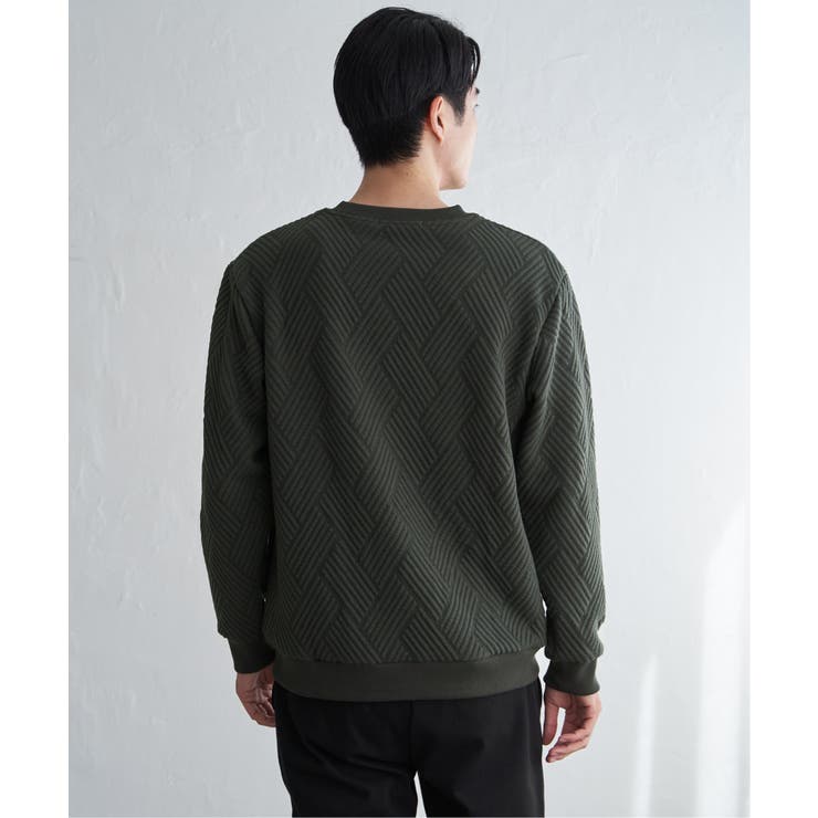 フクレジャカードポケット付きクルーネックプルオーバー | ikka  | 詳細画像19 