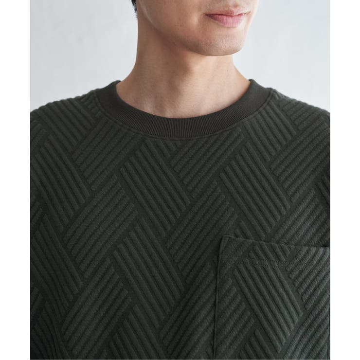 フクレジャカードポケット付きクルーネックプルオーバー | ikka  | 詳細画像21 