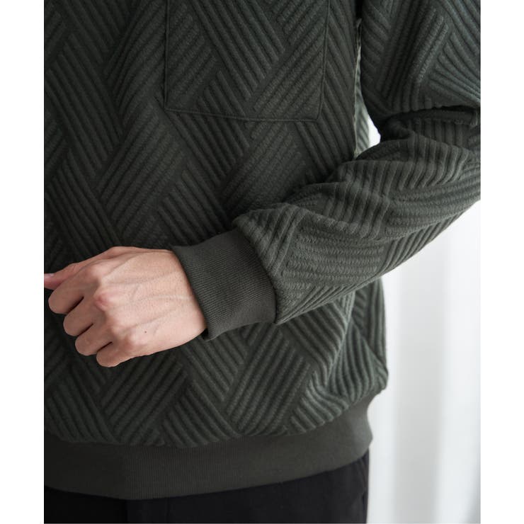 フクレジャカードポケット付きクルーネックプルオーバー | ikka  | 詳細画像23 