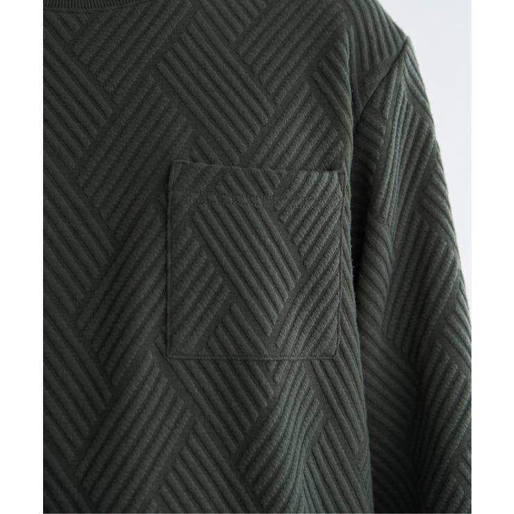 フクレジャカードポケット付きクルーネックプルオーバー | ikka  | 詳細画像24 