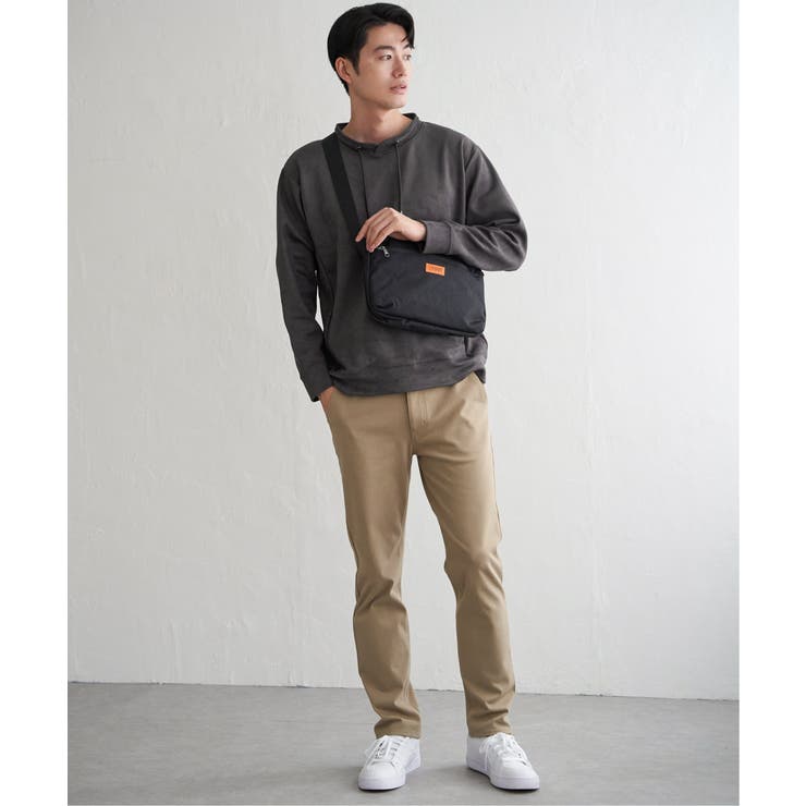 【芸能人着用】GOKU楽スエードジップルーイカラー【抗菌防臭／吸水速乾】 | ikka  | 詳細画像9 