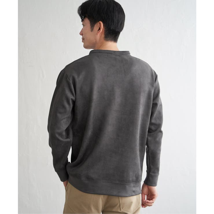 【芸能人着用】GOKU楽スエードジップルーイカラー【抗菌防臭／吸水速乾】 | ikka  | 詳細画像22 