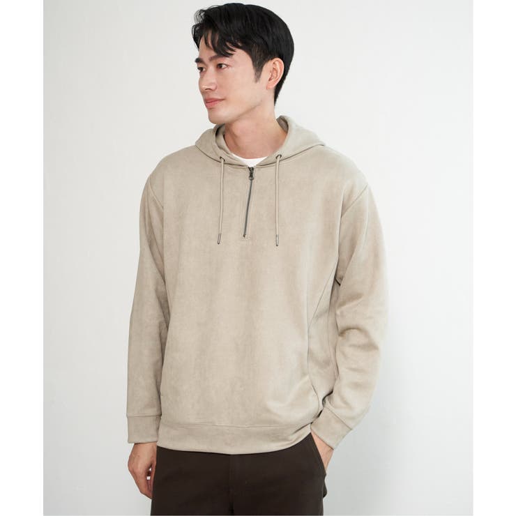 【芸能人着用】GOKU楽スエードジップルーイカラー【抗菌防臭／吸水速乾】 | ikka  | 詳細画像39 