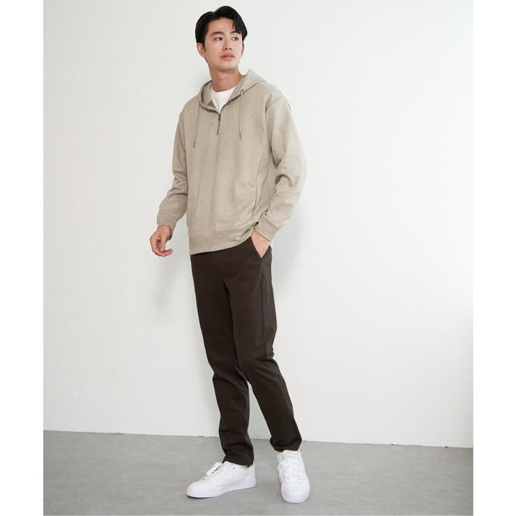 【芸能人着用】GOKU楽スエードジップルーイカラー【抗菌防臭／吸水速乾】 | ikka  | 詳細画像40 